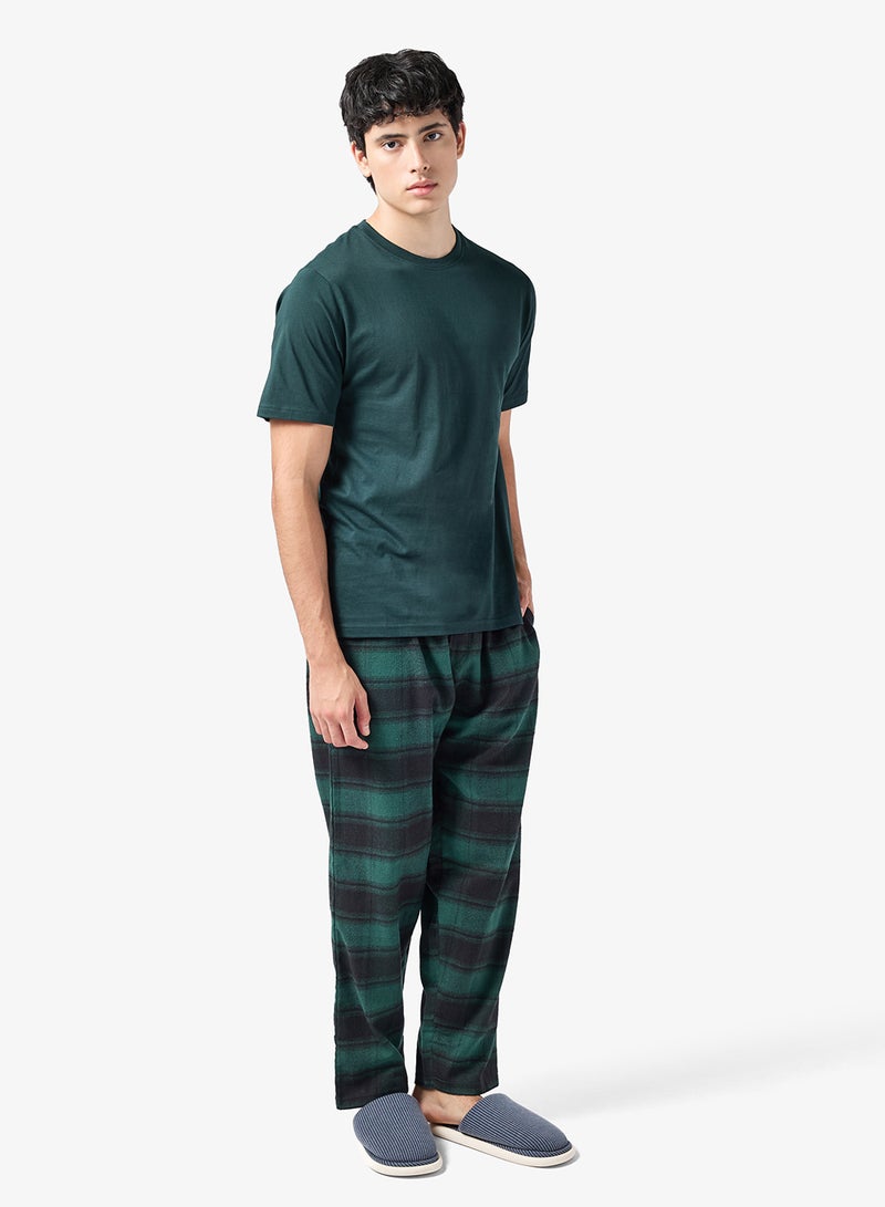 سفنتي فايف طقم بيجامة قطن - Image 1