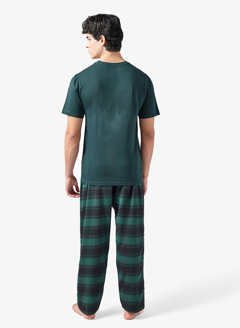 سفنتي فايف طقم بيجامة قطن - Image 3