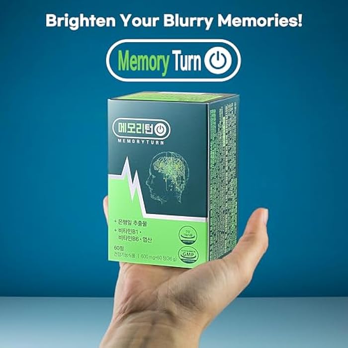 Memoryturn Brain Supplement – Natural Nootropic with Lion’s Mane & Ginkgo Biloba – Focus, Memory & Cognitive Support – Probiotic Formula with B Vitamins & Folate for Daily Wellness – 60 Capsules - Image 5