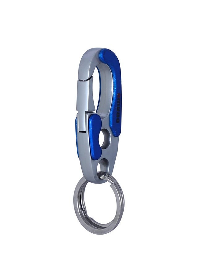 TechPro Antique Hook Locking Silver Metal Key Ring Key Chain For Gift Boys Girls & Friends  - Image 2