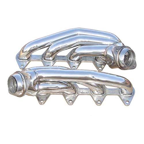 Pypes Performance Exhaust HDR54S Headers, Short, Stock Collector Flange, Gaskets/Hardware Included, Stainless, Polished, Compatible with Ford Modular 4.6L / Ford Mustang 2005-10, Pair - Image 1