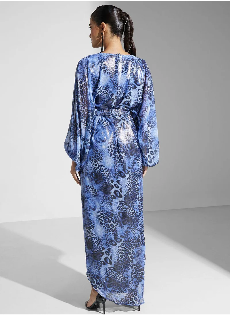 جولدن ابل Puff Sleeve  Dress