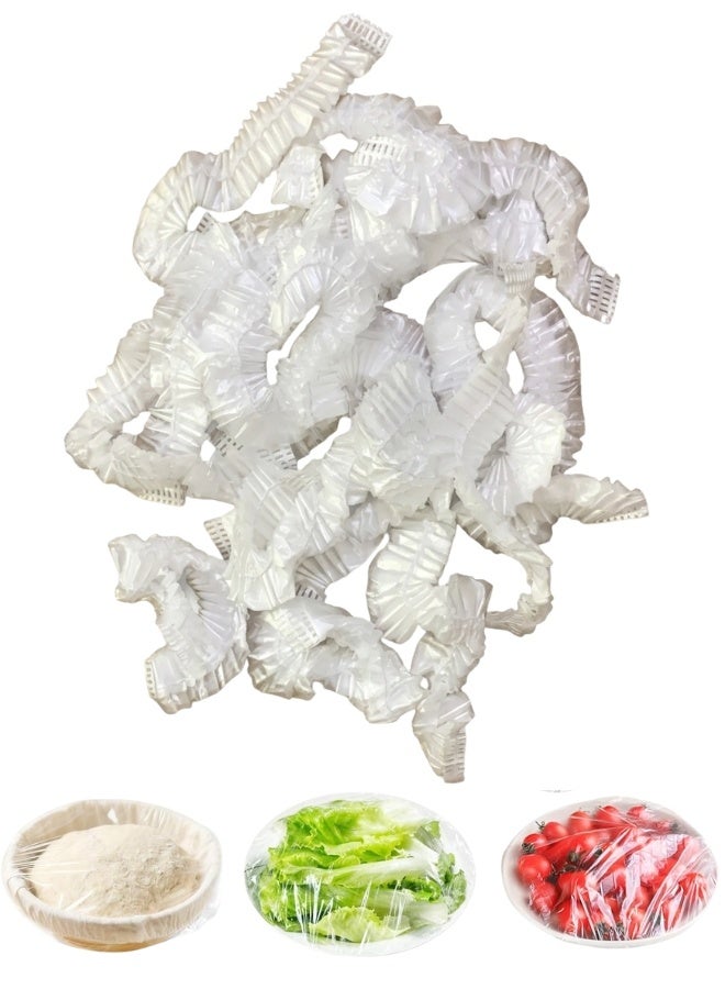 Large Flexible Food Storage Covers, Clear Elastic Stretch Covers, 20 Pack - Image 1