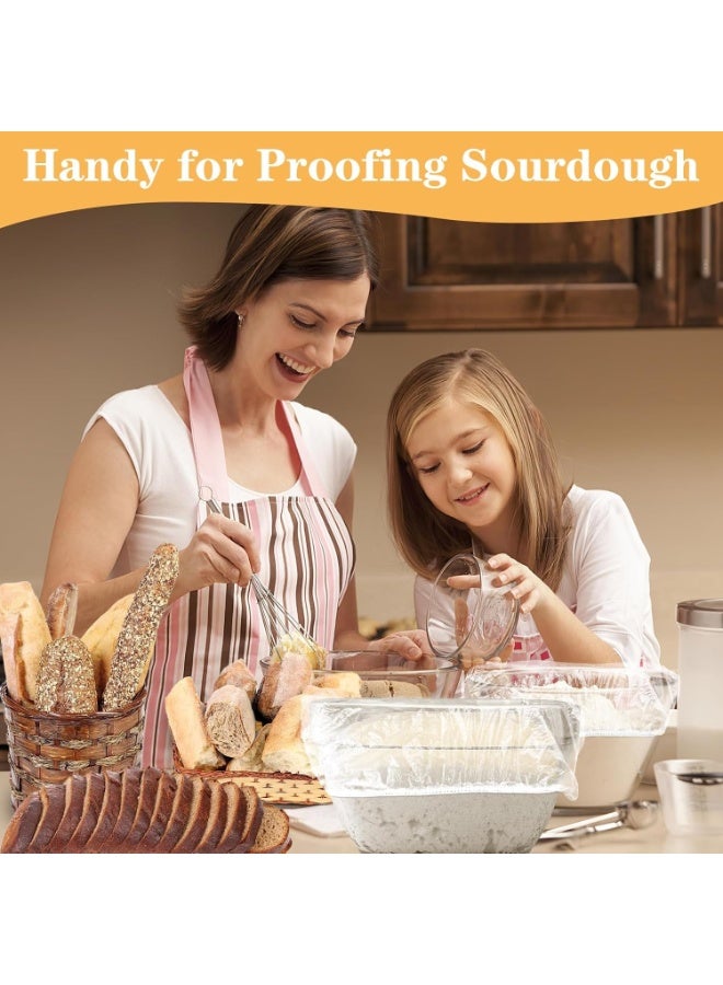 Large Flexible Food Storage Covers, Clear Elastic Stretch Covers, 20 Pack - Image 4