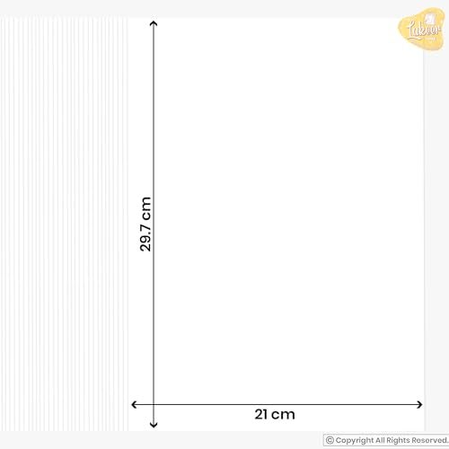 Lakeer A4 White Color Paper/Sheet 180-210 GSM Pack of 50 Sheets-White - Best for Art & Craft Work, Project Work - Image 4