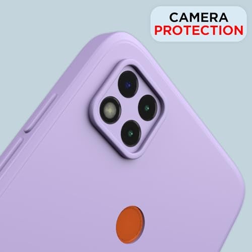 Pikkme Soft Matte Liquid Silicone TPU Camera Protection Shockproof Slim Back Case for Mi Redmi 10A / Redmi 9 / Redmi 9C / 9 Activ/Poco C31 (Purple) - Image 5
