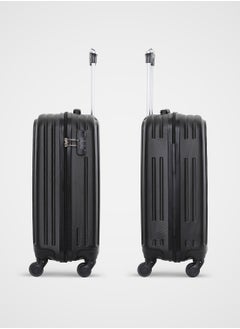 PARAJOHN Alpha ABS Hardside Spinner Luggage Trolley Set Black 20/28 Inch  - Image 3
