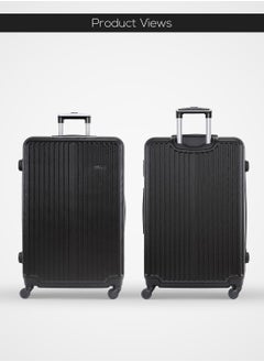 PARAJOHN Alpha ABS Hardside Spinner Luggage Trolley Set Black 20/28 Inch  - Image 2