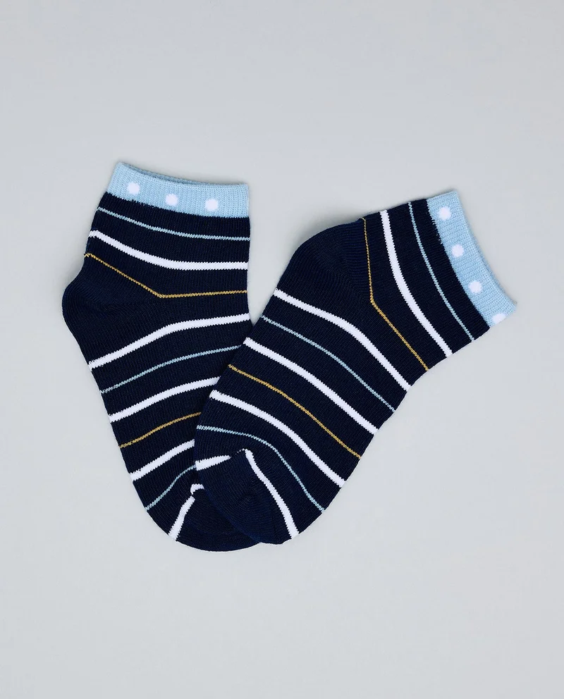 أر أند بي 3 Pack Printed Ankle Socks