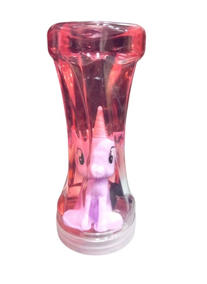 Slime Crystal Slime Bottle With a Unicorn Character (Red) 