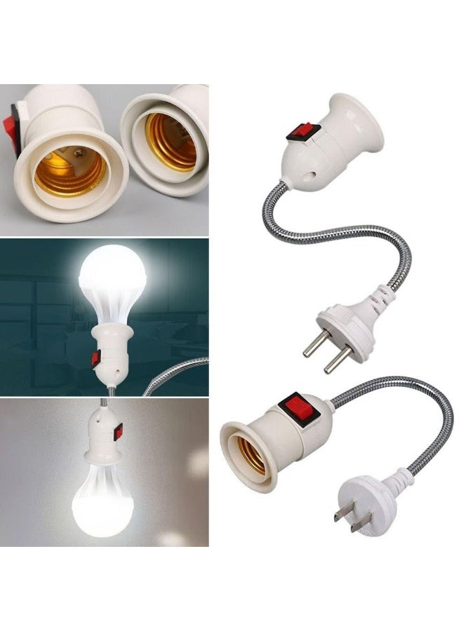 Electrical connector, bulb socket suitable for E27 bulbs, extendable bulb fitting (1 piece) without bulb