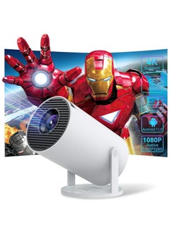 Generic Smart Mini Projector 4K 1080P Support, Portable Projector WiFi 6 BT 5.0 Android 11, Smart Projector Auto Horizontal Correction,180°Rotatable Outdoor Movie Projector Compatible with Phone  - Image 2