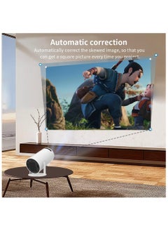 Generic Smart Mini Projector 4K 1080P Support, Portable Projector WiFi 6 BT 5.0 Android 11, Smart Projector Auto Horizontal Correction,180°Rotatable Outdoor Movie Projector Compatible with Phone  - Image 3
