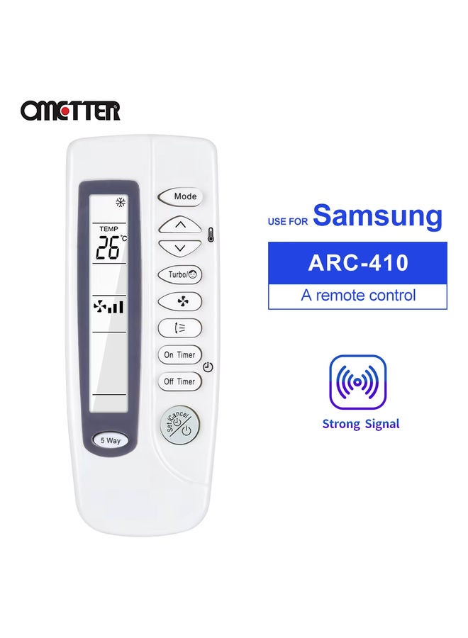 OMETTER Universal Samsung Air Conditioner Remote Control ARC-410 ARH-401 ARH-403 ARH-415 ARC-4A1 - Image 1