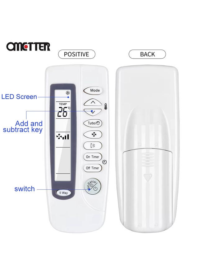 OMETTER Universal Samsung Air Conditioner Remote Control ARC-410 ARH-401 ARH-403 ARH-415 ARC-4A1 - Image 4