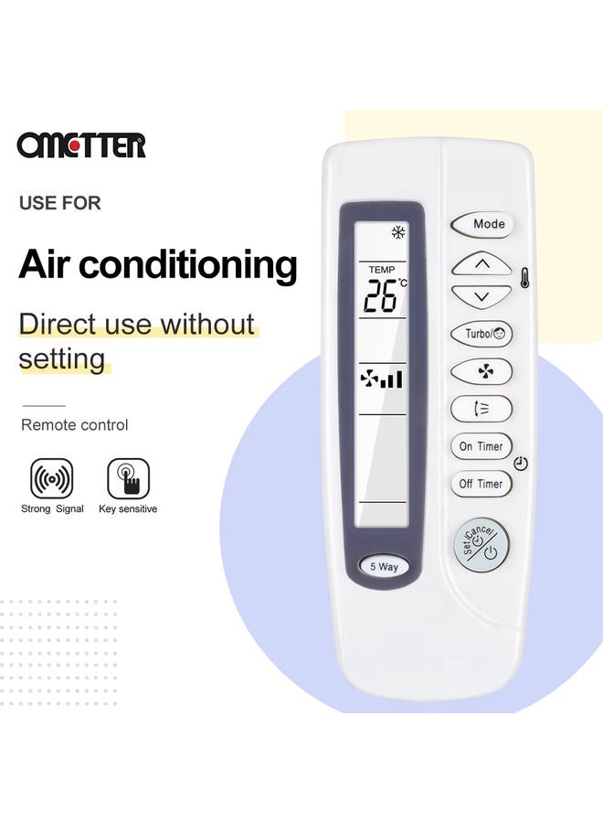 OMETTER Universal Samsung Air Conditioner Remote Control ARC-410 ARH-401 ARH-403 ARH-415 ARC-4A1 - Image 5