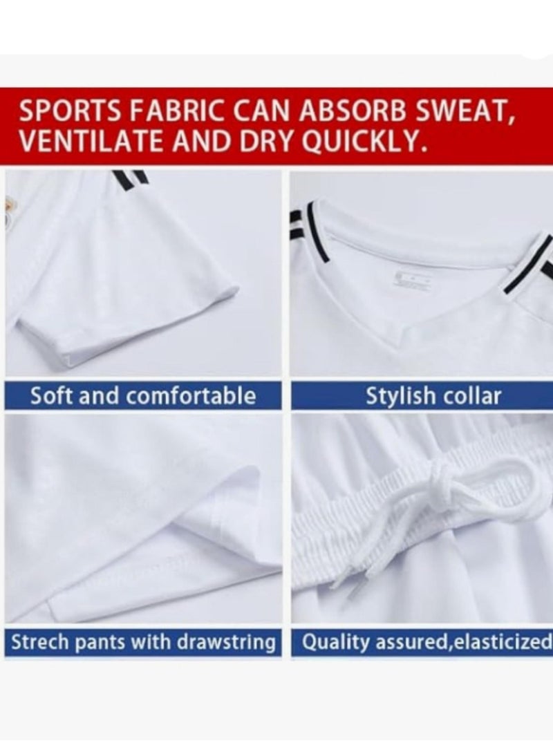 general Adjustable Youth Soccer Jersey set- No.7 Training for Kids Fan Costume Cosplay& Sports Gift 24 Yard  - Image 3