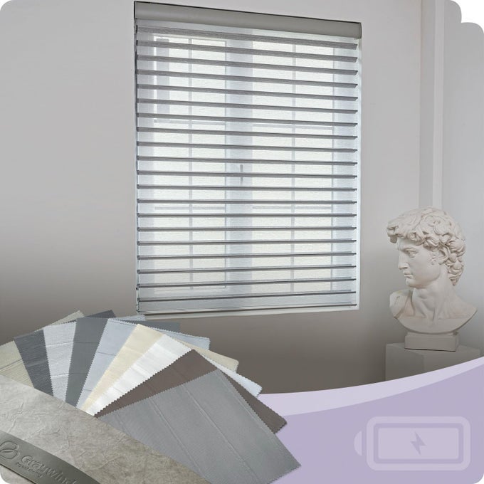 Shangrila Shades Cordless Polyester Privacy Blinds for Home Office One Size Fabric Samples