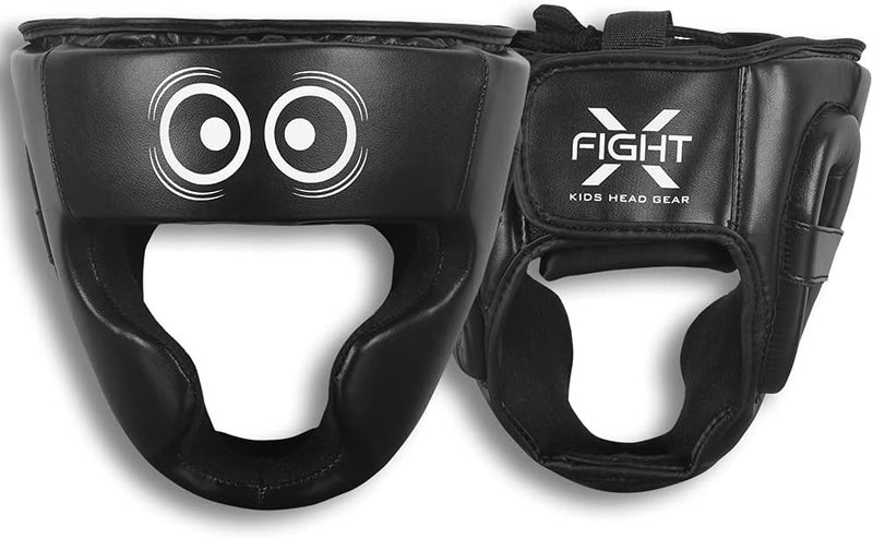 FightX Kids Boxing Headgear MMA Kickboxing Muay Thai SELF Defence Training Gear for Boys and Girls Protection Synthetic Leather MMA UFC Fighting Head Guard Sparring Kickboxing Headgear for Kids - Image 1
