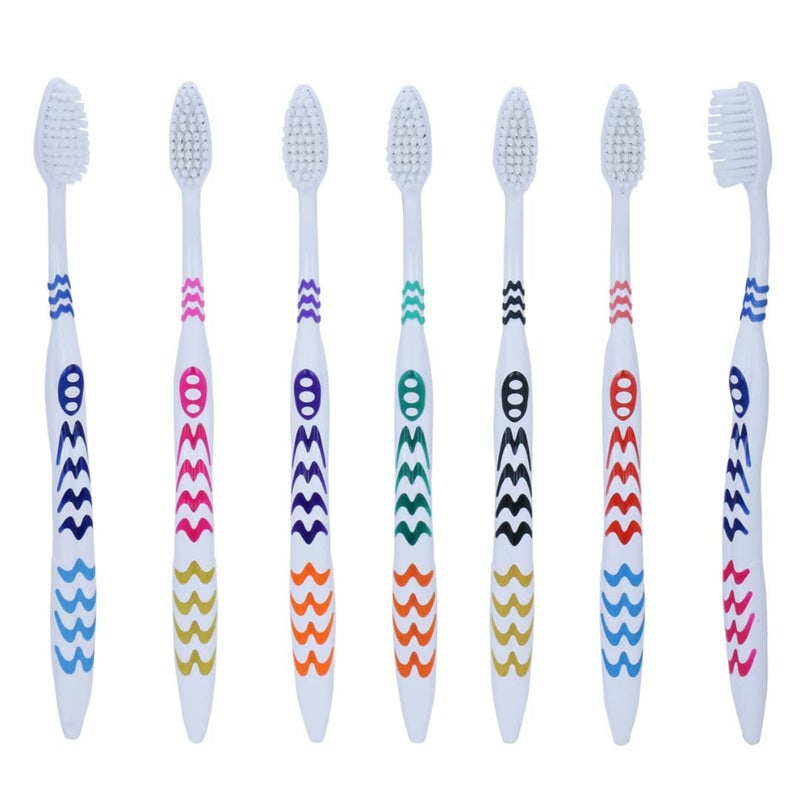 MAXI Mango Hard Bristles Toothbrush, Multicolor (Pack of 12) - Image 5