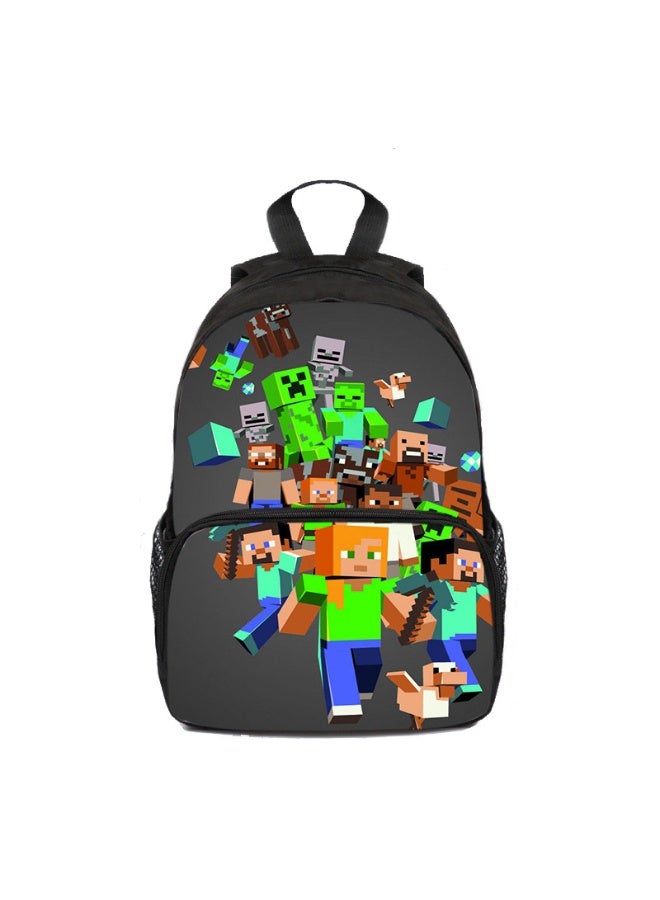 Minecraft backpack schoolbags for teenagers and primary school students men and women leisure sports backpacks - Image 1