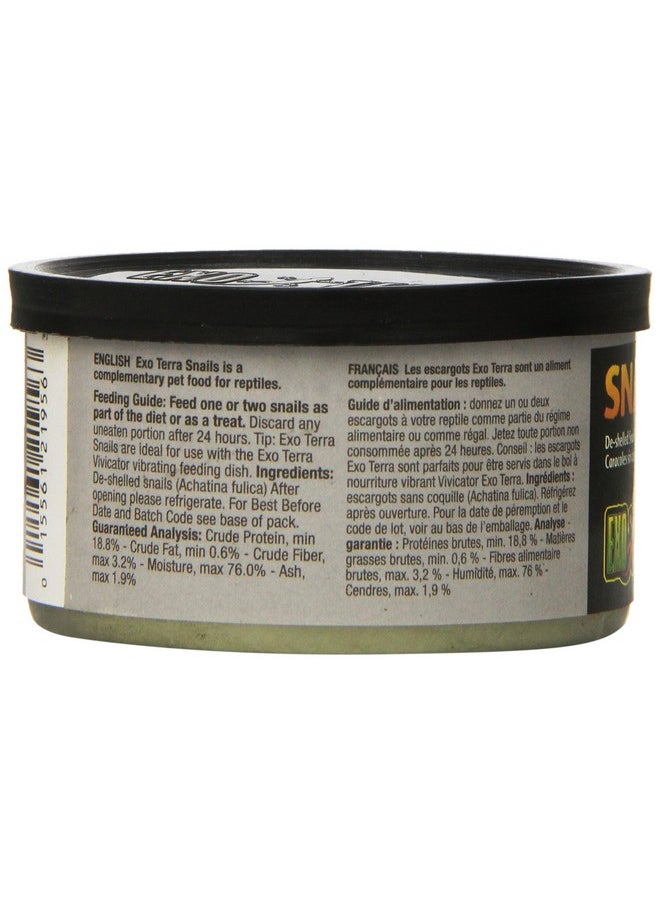 Exo Terra Exo Terra Specialty Reptile Food - Canned Unshelled Snails for Reptiles - Nutrient-Rich, Softened Exoskeleton for Easy Digestion - No Live Insects Needed - Convenient, Ready-to-Serve Meal  - Image 2