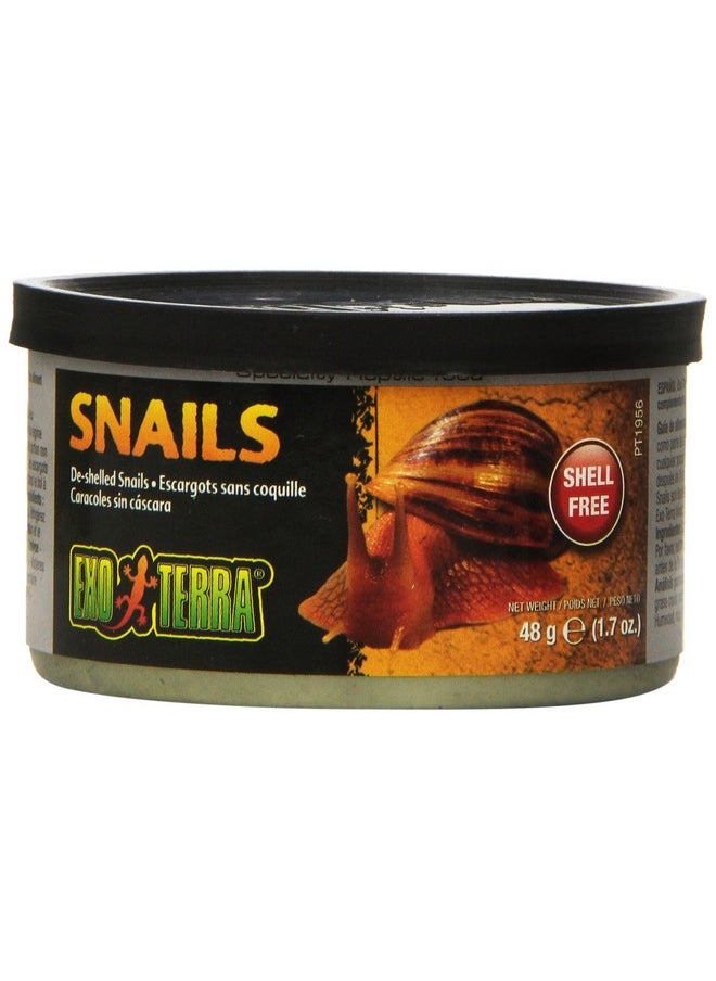 Exo Terra Exo Terra Specialty Reptile Food - Canned Unshelled Snails for Reptiles - Nutrient-Rich, Softened Exoskeleton for Easy Digestion - No Live Insects Needed - Convenient, Ready-to-Serve Meal  - Image 1