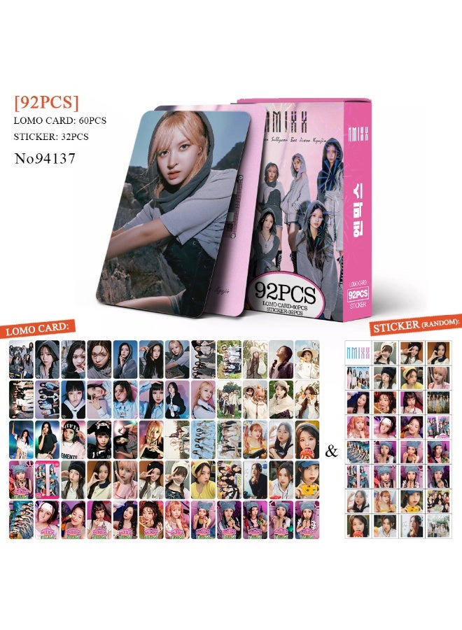 NIBEMINENT 92 Pcs Kpop NMIXX Lomo Cards Card For Fans Collection Gifts - Image 1