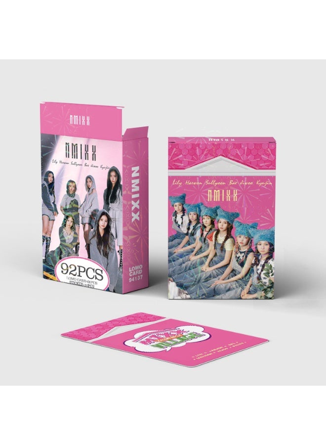 NIBEMINENT 92 Pcs Kpop NMIXX Lomo Cards Card For Fans Collection Gifts - Image 2