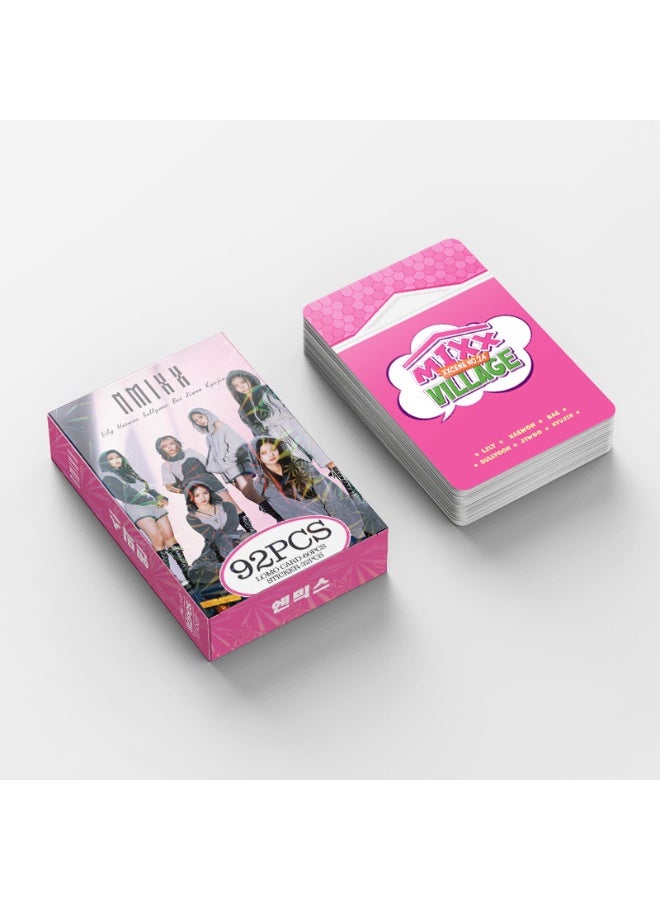 NIBEMINENT 92 Pcs Kpop NMIXX Lomo Cards Card For Fans Collection Gifts - Image 3