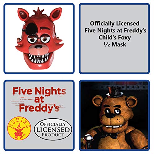 Rubies Five Nights At Freddy's: Foxy Half Mask for Kids, Boy's No Size - Image 2
