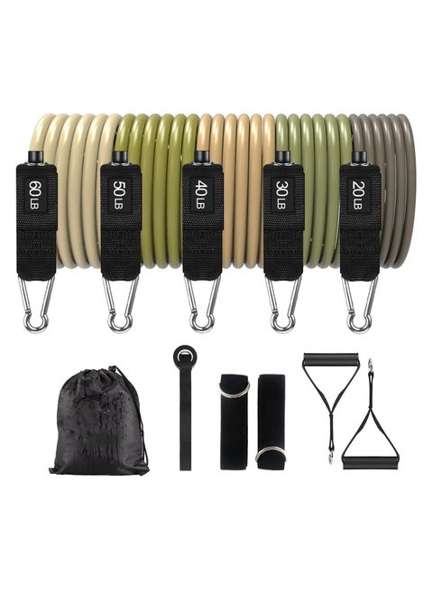 Resistance Bands for Working Out, Exercise Bands, Workout Bands, Resistance Bands Set with Handles for Men Women , Weights for Strength Training Equipment at Home