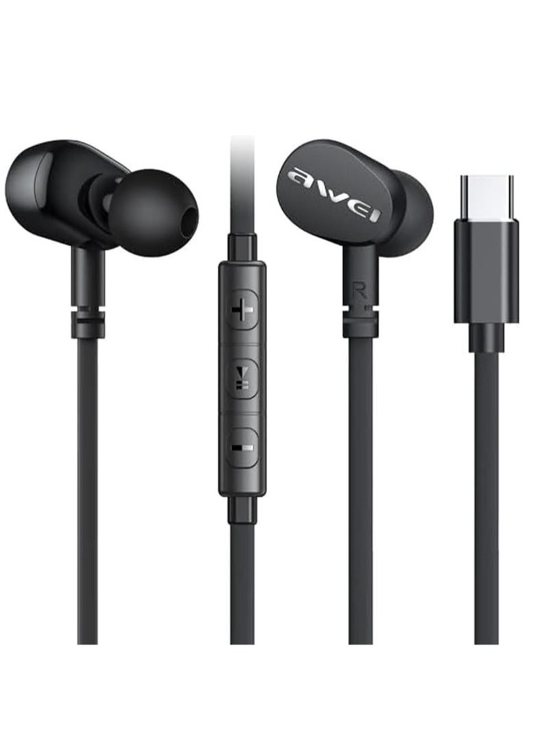 AWEI TC-7 Mini Stereo In-ear earphone Type-C Earphones1.2m - pzsku/ZFEBB2D8208ECCF5B9CF6Z/45/_/1726428457/0296333a-c34f-4afd-a183-a7a0b935d959