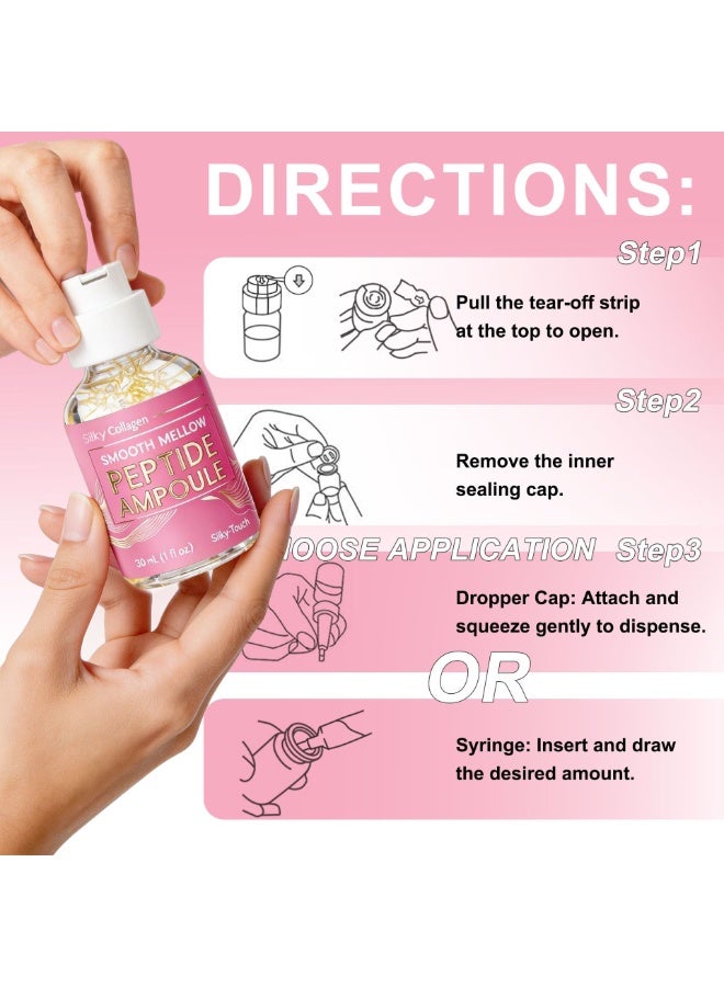 jalan Collagen Smooth Peptide Gold Foil Ampoule 30ml – Anti-aging, Firming, Brightening, Hydrating, Moisturizing, and Repairing Skin. - Image 3
