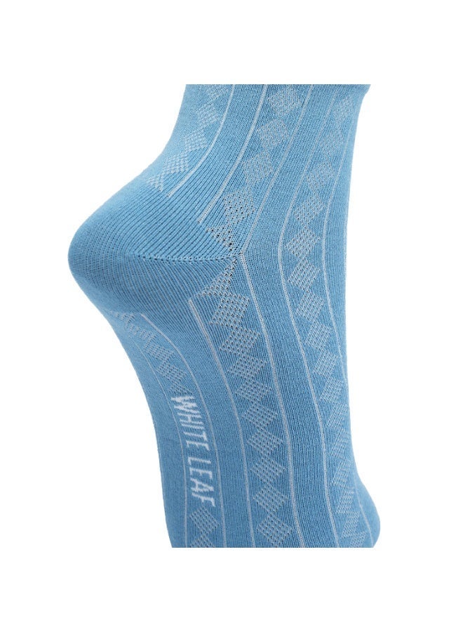 White Leaf Socks for Men Ankle Length Athletic Running Socks, Pack of 3, One Size - Image 5