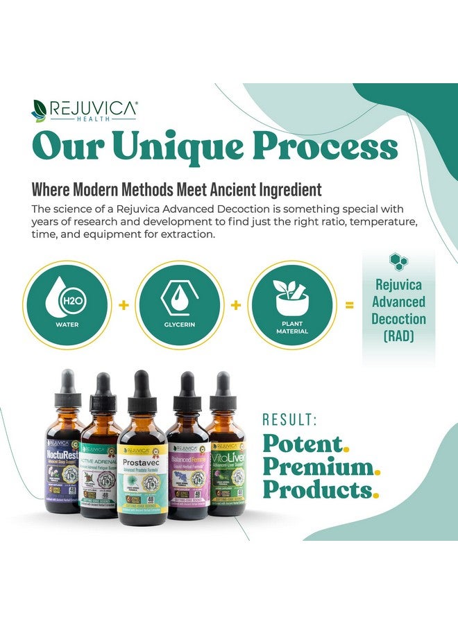 Rejuvica Health Prostavec Advanced Prostate Support Supplement - Liquid Formula for Faster Absorption with Pygeum, Saw Palmetto, Stinging Nettle + Turmeric & Damiana - Vegan, Non-GMO - 6 fl oz  - Image 4