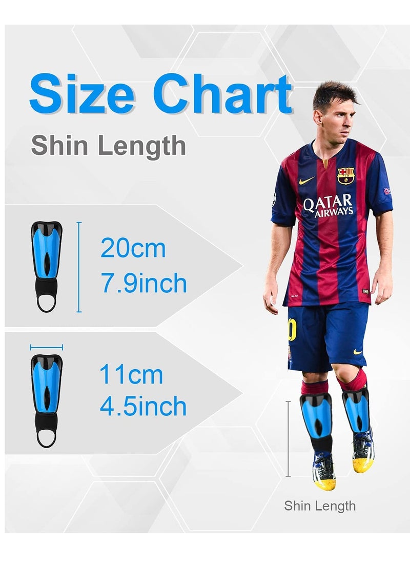 Excefore - Shin Guards, Shin Pads Mens for Sports, Football Shin Pads Boys for Height 4’9’’ to 6’2’’, with Adjustable Straps and Ankle Support Football Gifts Size L - Image 1