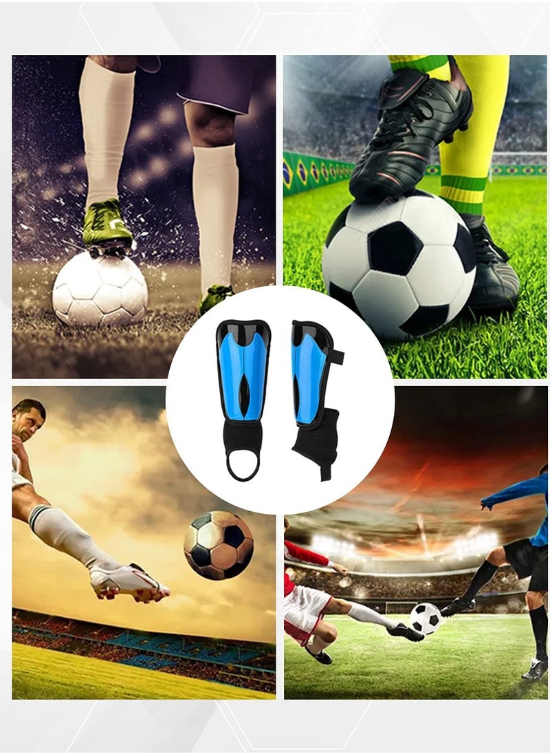 Excefore - Shin Guards, Shin Pads Mens for Sports, Football Shin Pads Boys for Height 4’9’’ to 6’2’’, with Adjustable Straps and Ankle Support Football Gifts Size L - Image 1
