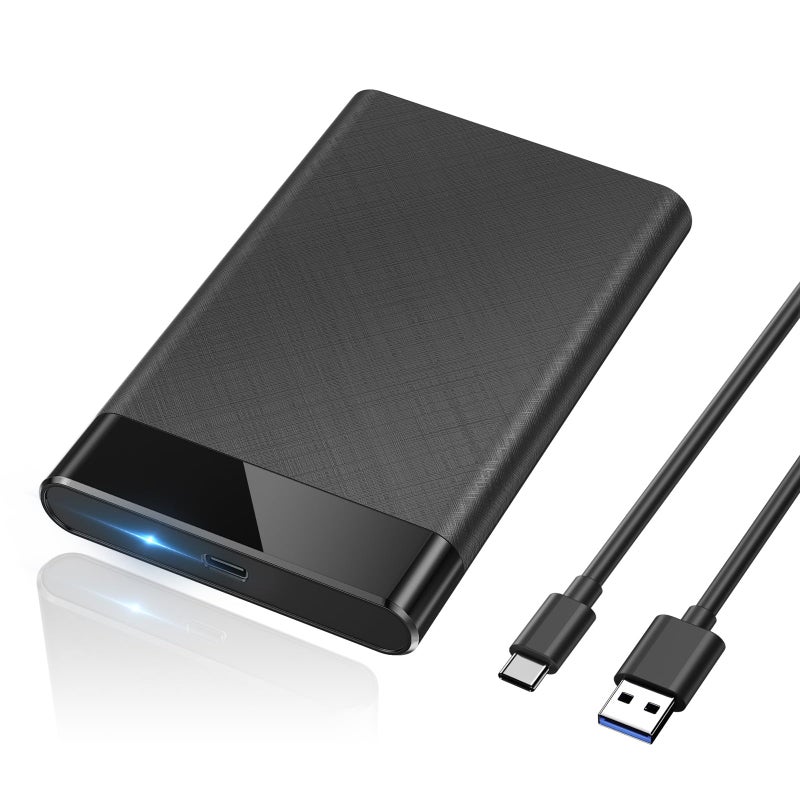 POSUGEAR 2.5'' External Hard Drive Enclosure, 6Gbps USB C 3.1 Gen 2 to SATA III Tool-Free External Hard Drive Case for 7mm/9.5mm 2.5 inch SSD HDD with UASP, Compatible with WD Toshiba Samsung PS4 Xbox - Image 1