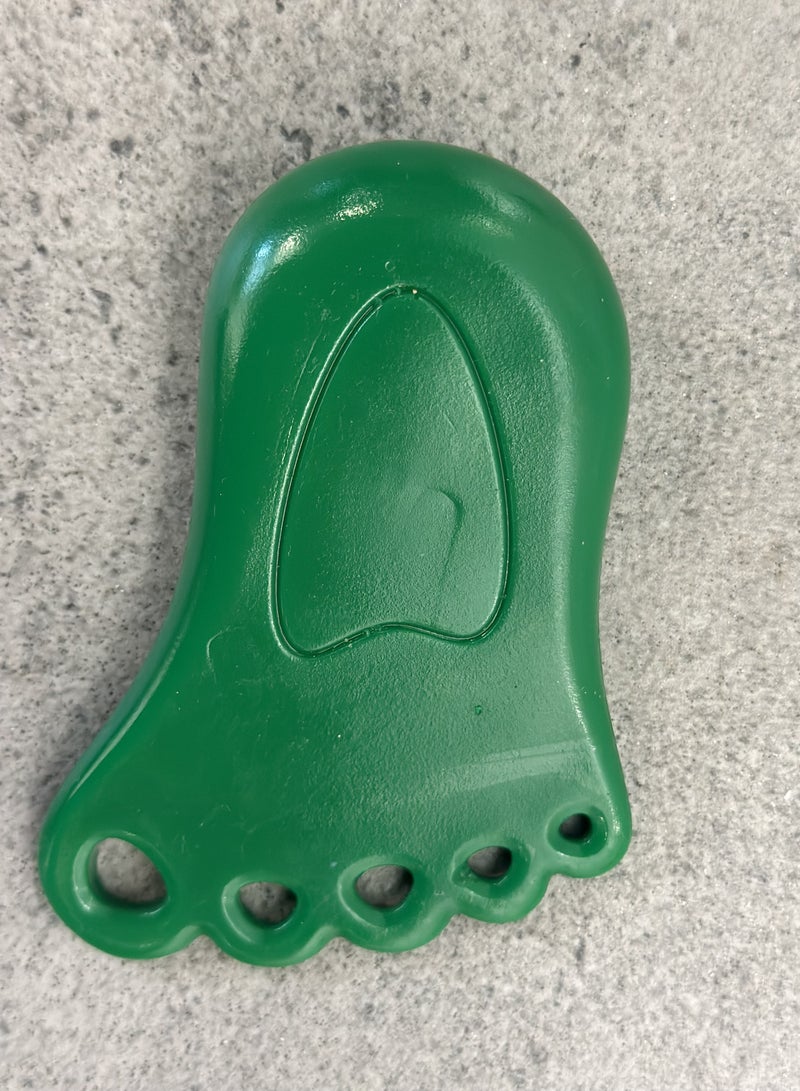 terrain Terra Play Door Stopper - Foot Shaped - For Homes, School, Nurseries & More (Green)  - Image 1