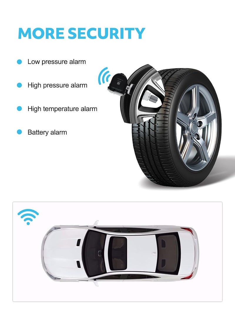 TAUTOY مستشعر TPMS من ، مستشعرات ضغط الإطارات GM 433 ميجاهرتز بديل لشيفروليه/شيفروليه كاديلاك بويك جي إم سي بديل# 13598773, 13589601, 13506028, 13594222، 4 قطع - Image 3