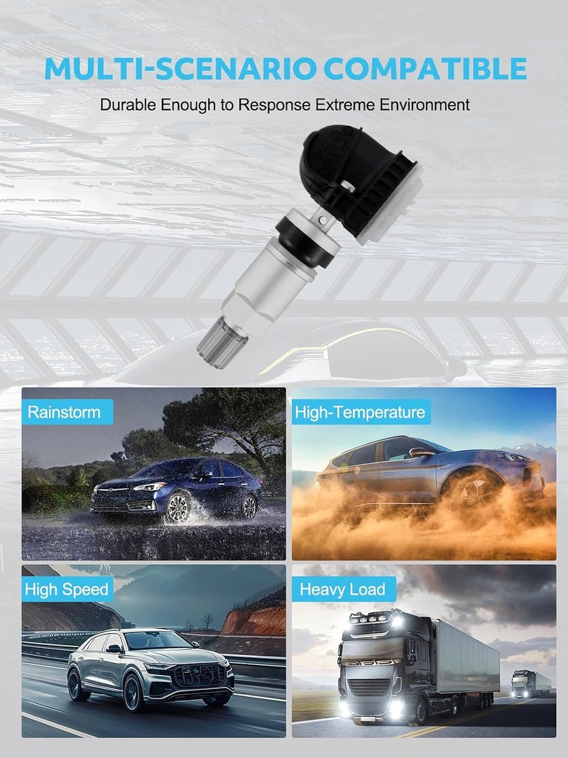 TAUTOY مستشعر TPMS من ، مستشعرات ضغط الإطارات GM 433 ميجاهرتز بديل لشيفروليه/شيفروليه كاديلاك بويك جي إم سي بديل# 13598773, 13589601, 13506028, 13594222، 4 قطع - Image 5