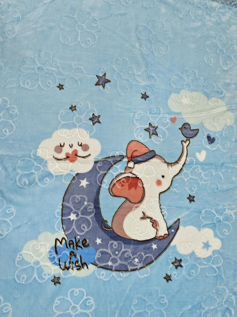 UltraSoft Baby Mink Blanket for Toddlers 14 Years 100x140 cm Warm Lightweight Available in 5 Colors Sky Blue  - Image 1