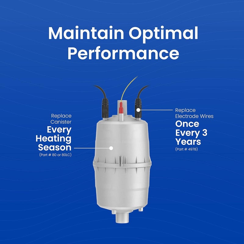 Aprilaire AprilAire 70000028 Steam Humidifier Maintenance Kit with AprilAire Model No 80 Humidifier Replacement Canister for AprilAire Whole House Steam Humidifier Model 800LC  - Image 2