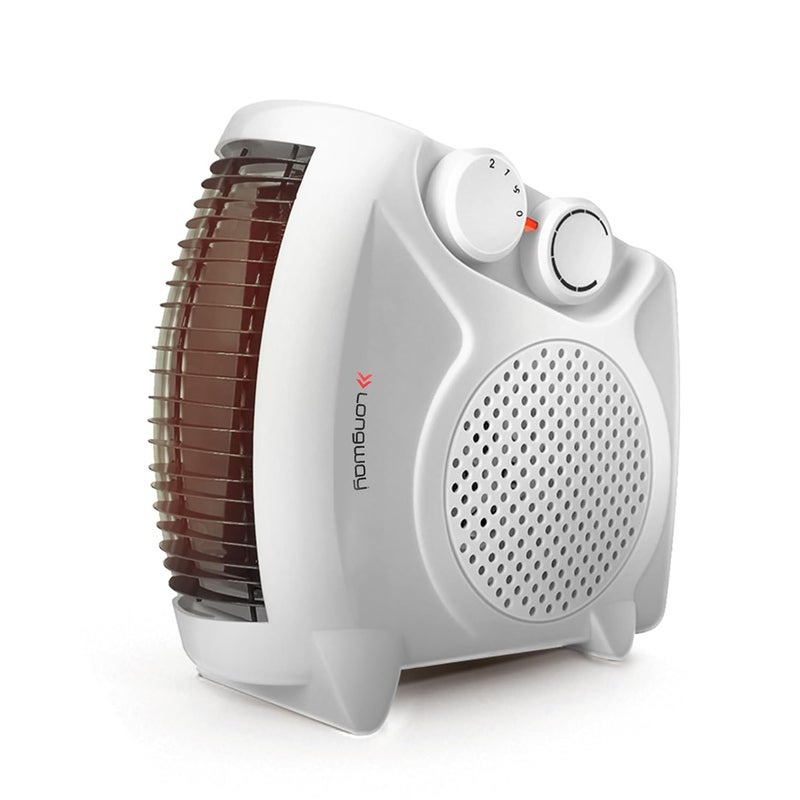 Longway Hot Max 20001000 W Fan Room Heater with ISI Approved White - Image 1