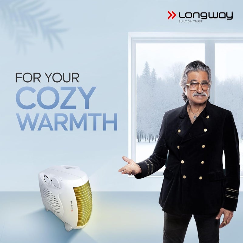 Longway Hot Max 20001000 W Fan Room Heater with ISI Approved White - Image 2