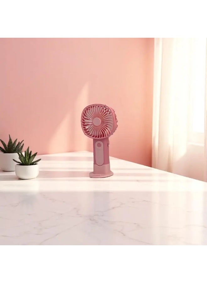 Mini Cute Table Fan with Base - USB Charging - Image 3