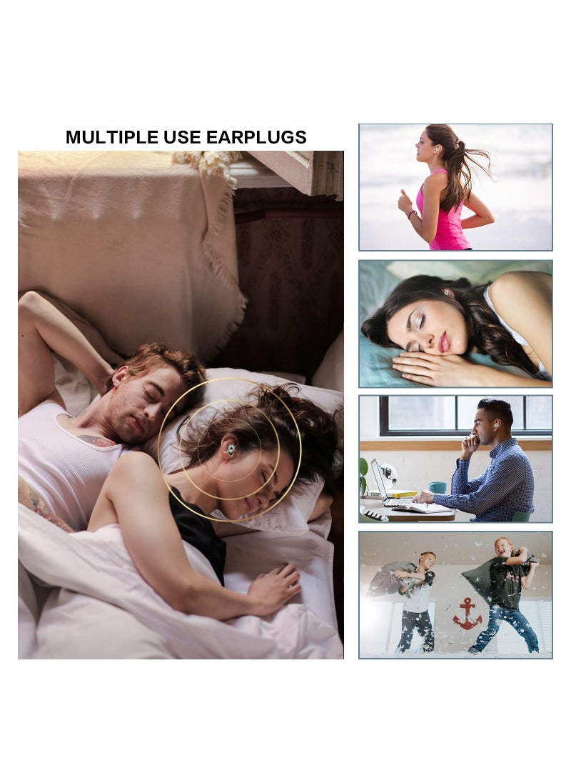 Generic - Ear Plugs, Ear Plugs for Sleeping Noise Cancelling, Super Soft, Reusable Ear Plugs, Hearing Protection in Flexible Silicone - Image 1