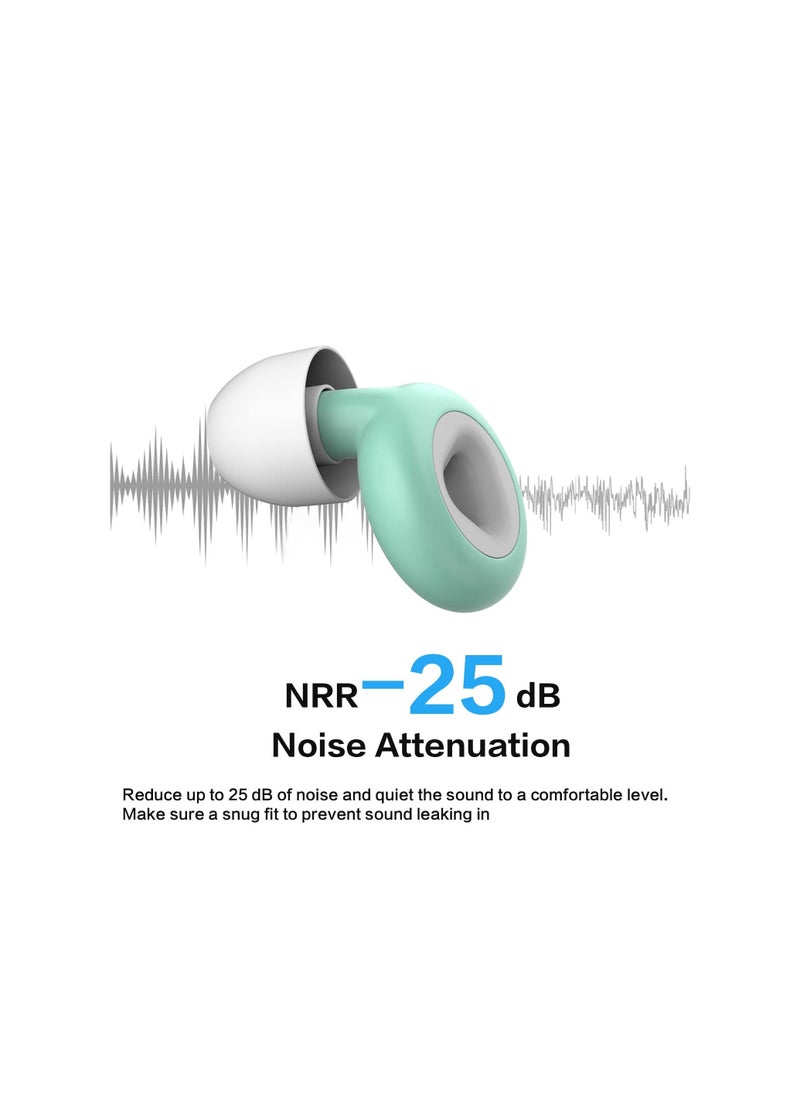 Generic - Ear Plugs, Ear Plugs for Sleeping Noise Cancelling, Super Soft, Reusable Ear Plugs, Hearing Protection in Flexible Silicone - Image 1