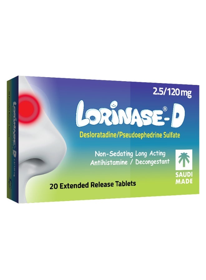 Lorinase-D 2.5 120mg 20 Tablets - Image 3